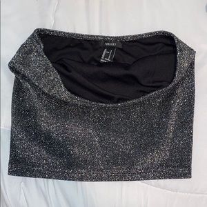 Glitter sparkly tube top